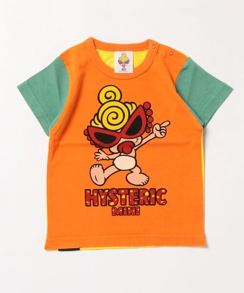 HYSTERIC MINI（ヒステリックミニ）の「MINI WITH BOB&MARIE 半袖Tシャツ（Tシャツ/カットソー・キッズ・ホワイト/ブラック/マルチ・80/90）」の3枚目の写真