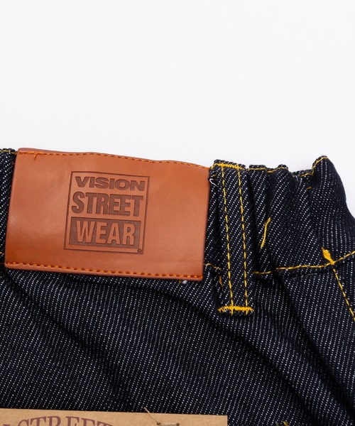 VISION STREET WEAR（ヴィジョンストリートウェア）の「Rigid Double Knee Pants / Vステッチリジットデニムパンツ / 6305048（デニムパンツ・メンズ・ブラック/ネイビー・L/LL/M）」の4枚目の写真