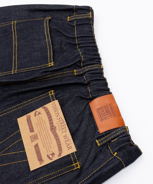 VISION STREET WEAR（ヴィジョンストリートウェア）の「Rigid Double Knee Pants / Vステッチリジットデニムパンツ / 6305048（デニムパンツ・メンズ・ブラック/ネイビー・L/LL/M）」の5枚目の写真
