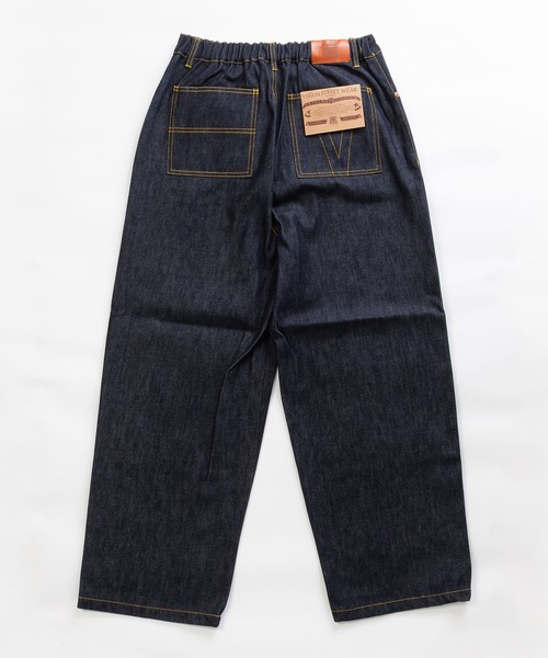 VISION STREET WEAR（ヴィジョンストリートウェア）の「Rigid Double Knee Pants / Vステッチリジットデニムパンツ / 6305048（デニムパンツ・メンズ・ブラック/ネイビー・L/LL/M）」の9枚目の写真