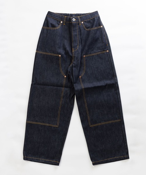 VISION STREET WEAR（ヴィジョンストリートウェア）の「Rigid Double Knee Pants / Vステッチリジットデニムパンツ / 6305048（デニムパンツ・メンズ・ブラック/ネイビー・L/LL/M）」の10枚目の写真