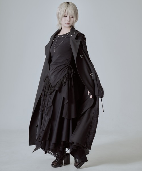 AdaNous（アダナス）の「『AdaNous/アダナス』チーフ付きワイドアームシャツ（シャツ/ブラウス・レディース・ブラック/ホワイト・M/S）」の13枚目の写真
