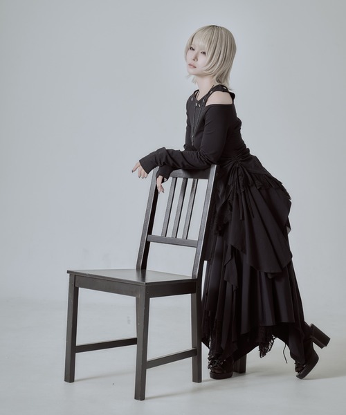 AdaNous（アダナス）の「『AdaNous/アダナス』チーフ付きワイドアームシャツ（シャツ/ブラウス・レディース・ブラック/ホワイト・M/S）」の15枚目の写真