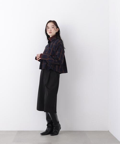N.(N. Natural Beauty Basic)(エヌエヌナチュラルビューティーベーシック)の「ミディ丈パンツ(その他パンツ・レディース・オフホワイト/ブラック・フリ-)」の6枚目の写真