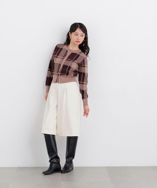 N.(N. Natural Beauty Basic)(エヌエヌナチュラルビューティーベーシック)の「ミディ丈パンツ(その他パンツ・レディース・オフホワイト/ブラック・フリ-)」の18枚目の写真