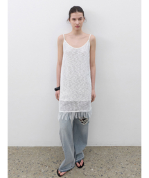 FRINGE DETAIL KNIT DRESS (OP-6330)