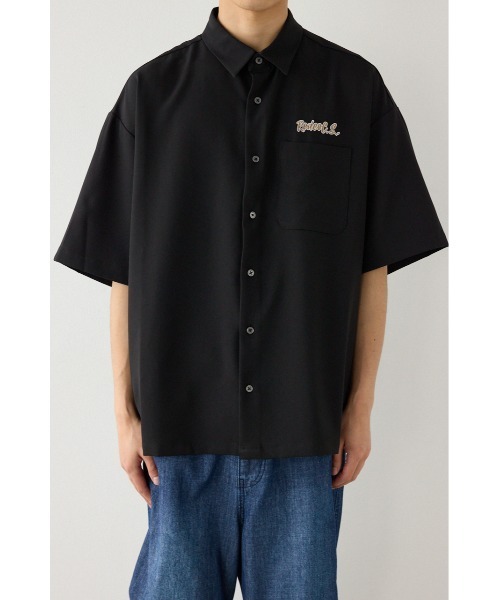 RODEO CROWNS WIDE BOWL(ロデオクラウンズワイドボウル)の「COOLMAX(R)ファブリック製・コールパッチシャツ(シャツ/ブラウス・メンズ・ブラック/ホワイト/スモークピンク・LARGE/MEDIUM)」の18枚目の写真