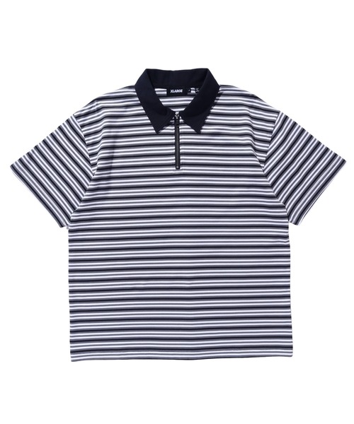 XLARGE(エクストララージ)の「HALF ZIP KNIT SHIRT(Tシャツ/カットソー・メンズ・ベージュ/ブラック・S/XL/L/M)」の4枚目の写真