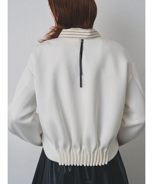 ELENDEEK(エレンディーク)の「TUCK HEM CROPPED CS(Tシャツ/カットソー・レディース・ブラック/グレー/オフホワイト・FREE)」の18枚目の写真