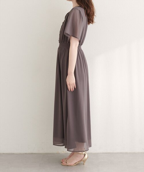 natural couture(ナチュラルクチュール)の「ピンタックフレア袖ワンピース(ワンピース・レディース・その他1/ブラウン/その他3/その他2・FREE)」の18枚目の写真
