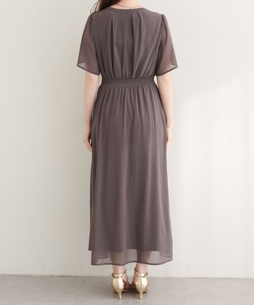 natural couture(ナチュラルクチュール)の「ピンタックフレア袖ワンピース(ワンピース・レディース・その他1/ブラウン/その他3/その他2・FREE)」の19枚目の写真