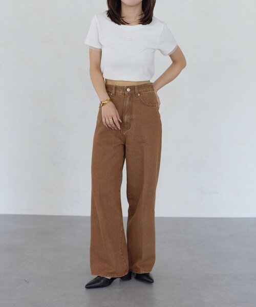 Thevon（ゼボン）の「【Yuna企画】ハイウエストストレートデニムパンツ（デニムパンツ・レディース・ブラック/ブラウン・M/PS/X-SMALL/S）」の17枚目の写真