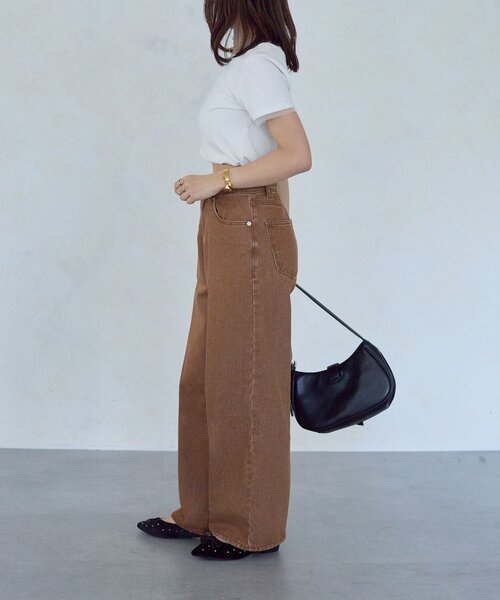 Thevon（ゼボン）の「【Yuna企画】ハイウエストストレートデニムパンツ（デニムパンツ・レディース・ブラック/ブラウン・M/PS/X-SMALL/S）」の13枚目の写真