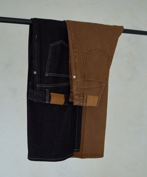 Thevon（ゼボン）の「【Yuna企画】ハイウエストストレートデニムパンツ（デニムパンツ・レディース・ブラック/ブラウン・M/PS/X-SMALL/S）」の9枚目の写真