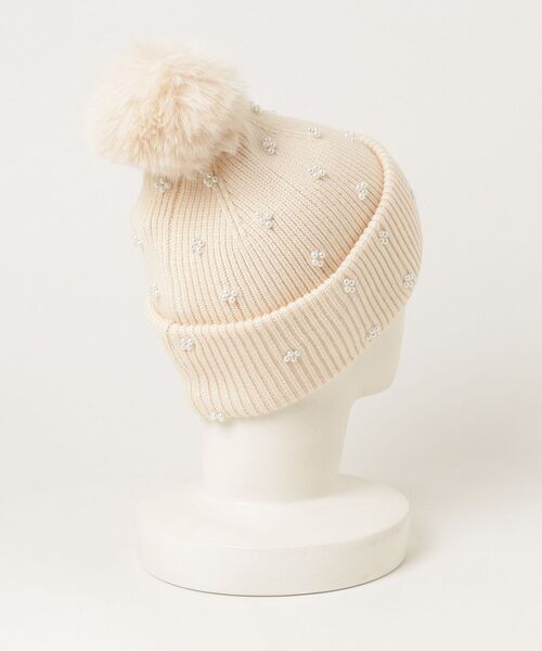 Guess(ゲス)の「KNIT Beanie ニットキャップ(ニットキャップ/ビーニー・レディース・ブラック/オフホワイト・MEDIUM)」の9枚目の写真