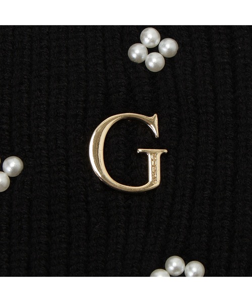 Guess(ゲス)の「KNIT Beanie ニットキャップ(ニットキャップ/ビーニー・レディース・ブラック/オフホワイト・MEDIUM)」の5枚目の写真