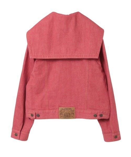 PINK HOUSE(ピンクハウス)の「ジャーマンクラフトベア刺繍セーラーデニムジャケット(デニムジャケット・レディース・ネイビー/レッド/ブルー/ホワイト/ブラック・フリー)」の16枚目の写真
