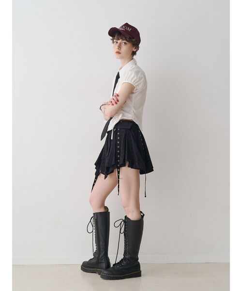 jouetie（ジュエティ）の「ギャザーコンパクトブラウス（シャツ/ブラウス・レディース・ブラウン/オフホワイト/ボルドー・FREE）」の22枚目の写真