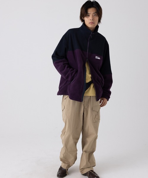 FIRST DOWN(ファーストダウン)の「デュオ ブロック フリース ジャケット(その他アウター・メンズ・カーキ/パープル・S/M/L/XL)」の9枚目の写真