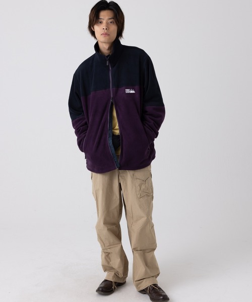 FIRST DOWN(ファーストダウン)の「デュオ ブロック フリース ジャケット(その他アウター・メンズ・カーキ/パープル・S/M/L/XL)」の8枚目の写真