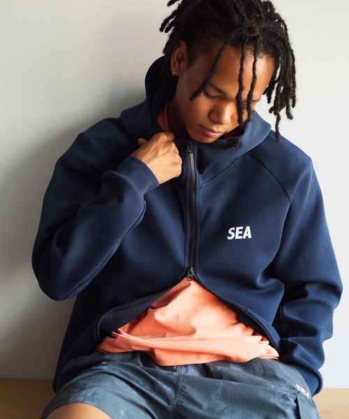 WIND AND SEA(ウィンダンシー)の「TECH SWEAT ZIP UP SWEATSHIRT(パーカー・メンズ・グレー/ネイビー/ブラック・X-LARGE/MEDIUM/SMALL/LARGE)」の10枚目の写真