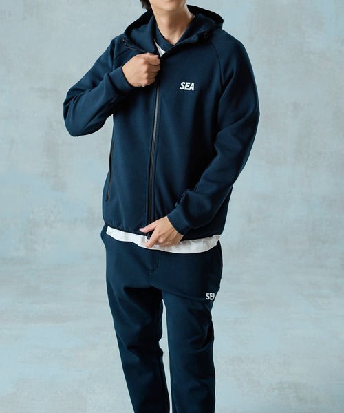 WIND AND SEA(ウィンダンシー)の「TECH SWEAT ZIP UP SWEATSHIRT(パーカー・メンズ・グレー/ネイビー/ブラック・X-LARGE/MEDIUM/SMALL/LARGE)」の11枚目の写真