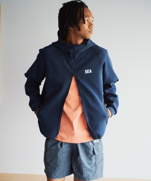 WIND AND SEA(ウィンダンシー)の「TECH SWEAT ZIP UP SWEATSHIRT(パーカー・メンズ・グレー/ネイビー/ブラック・X-LARGE/MEDIUM/SMALL/LARGE)」の9枚目の写真