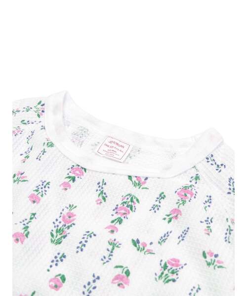 JEMORGAN(ジェーイーモーガン)の「【JEMORGAN LONG JOHNS】 CVCワッフル 花柄ラグランクルーネックパック入りロンT(JC090-59S)(Tシャツ/カットソー・レディース・ホワイト/トップグレー/ホワイト系1・フリー)」の5枚目の写真
