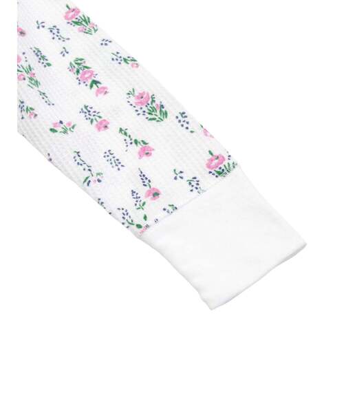 JEMORGAN(ジェーイーモーガン)の「【JEMORGAN LONG JOHNS】 CVCワッフル 花柄ラグランクルーネックパック入りロンT(JC090-59S)(Tシャツ/カットソー・レディース・ホワイト/トップグレー/ホワイト系1・フリー)」の7枚目の写真