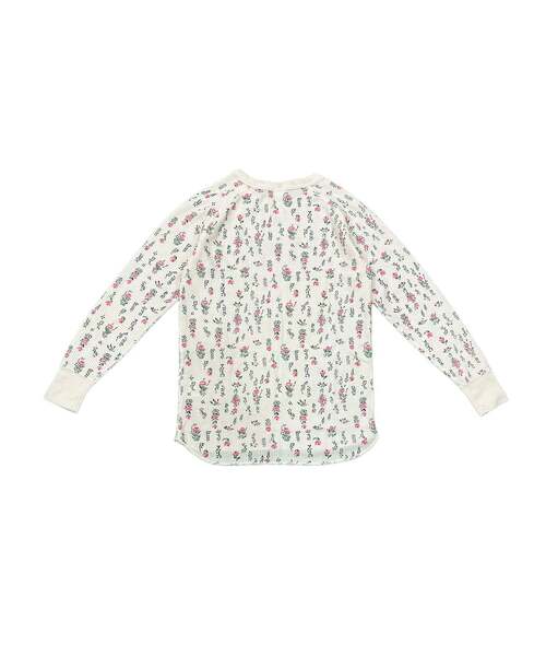 JEMORGAN(ジェーイーモーガン)の「【JEMORGAN LONG JOHNS】 CVCワッフル 花柄ラグランクルーネックパック入りロンT(JC090-59S)(Tシャツ/カットソー・レディース・ホワイト/トップグレー/ホワイト系1・フリー)」の10枚目の写真