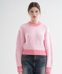 Wool Coloration Knit (Pink)