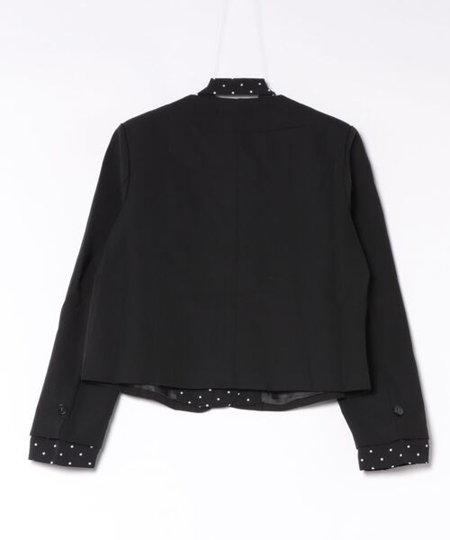 Ritzy(リッツィー)の「水玉リボン付き Vネックショートジャケット(テーラードジャケット・レディース・ブラック/グレー・M)」の17枚目の写真