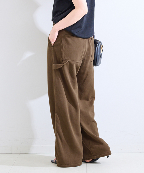 Simplicite(サンプリシテ)の「ウォッシャブル / 裏毛ペインターパンツ(その他パンツ・レディース・ブラウン/チャコールグレー・FREE)」の9枚目の写真
