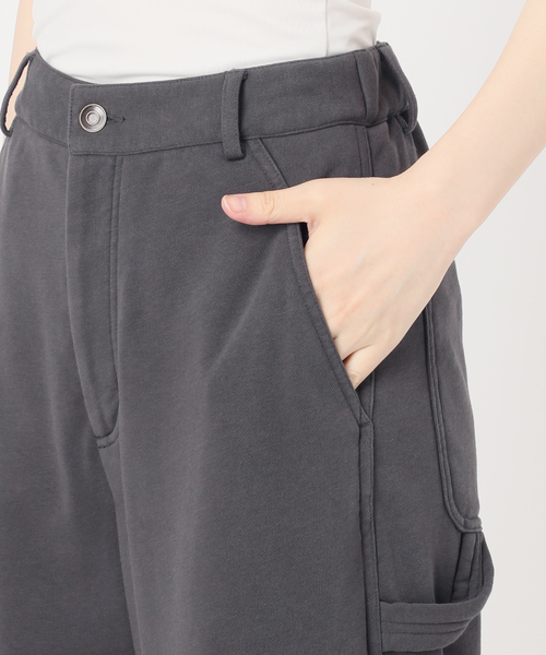 Simplicite(サンプリシテ)の「ウォッシャブル / 裏毛ペインターパンツ(その他パンツ・レディース・ブラウン/チャコールグレー・FREE)」の17枚目の写真