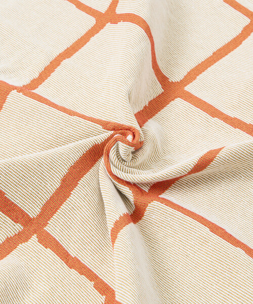 FREAK'S STORE(フリークスストア)の「JACQUARD HOME THROWKET フォークロア・ジャカード織 マルチスローケット(ブランケット・レディース・ベージュ/グリーン/ブラウン・ONE SIZE)」の14枚目の写真