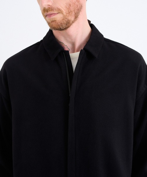 onegravity（ワングラビティ）の「onegravity / カシミヤ ジップシャツジャケット（シャツ/ブラウス・メンズ・ブラック・MEDIUM/LARGE）」の4枚目の写真