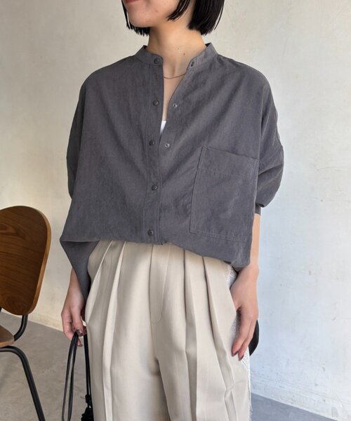 Jena espace merveilleux(ジェナ エスパスメルヴェイユ)の「ピーチスキンシャツ(シャツ/ブラウス・レディース・アイボリー/ピンク/チャコールグレー・FREE)」の18枚目の写真