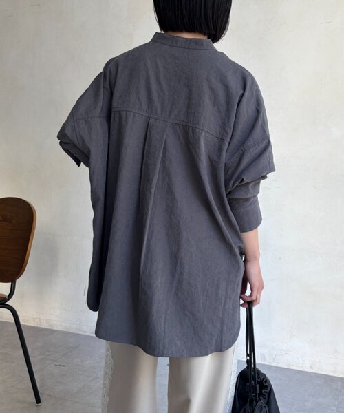 Jena espace merveilleux(ジェナ エスパスメルヴェイユ)の「ピーチスキンシャツ(シャツ/ブラウス・レディース・アイボリー/ピンク/チャコールグレー・FREE)」の20枚目の写真