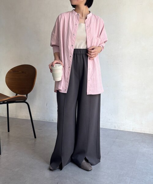 Jena espace merveilleux(ジェナ エスパスメルヴェイユ)の「ピーチスキンシャツ(シャツ/ブラウス・レディース・アイボリー/ピンク/チャコールグレー・FREE)」の21枚目の写真