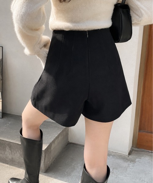 Mku Ekta（ムクエクタ）の「ハイウエストウールライクショートパンツ（その他パンツ・レディース・ブラウン/ブラック・S/M/L）」の19枚目の写真