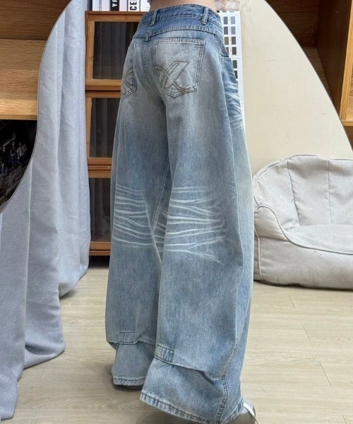REBALANCE(リバランス)の「ワイドパンツ(デニムパンツ・レディース・A・SMALL/MEDIUM/LARGE)」の4枚目の写真