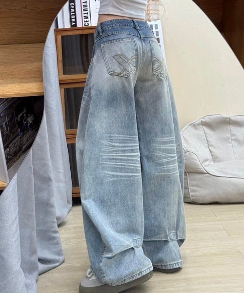 REBALANCE(リバランス)の「ワイドパンツ(デニムパンツ・レディース・A・SMALL/MEDIUM/LARGE)」の5枚目の写真
