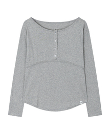 フラケットリップTシャツ(グレー)