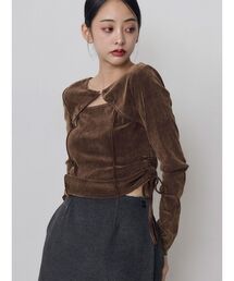 シアーベロアホックトップス