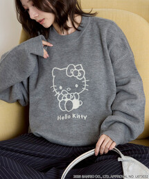 PUBLUX/パブリュクス ”HELLO KITTY/ハローキティ” アート ジャガード ニット 限定展開
