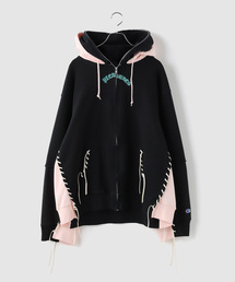 PLEASURES x DISCOVERED DOUBLE LAYERED HOODIE