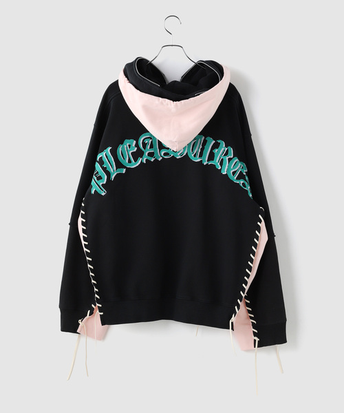 DISCOVERED(ディスカバード)の「PLEASURES x DISCOVERED DOUBLE LAYERED HOODIE(パーカー・メンズ・ブルー/ブラック/ピンク/ホワイト・FREE)」の5枚目の写真