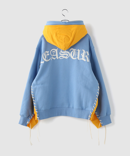 DISCOVERED(ディスカバード)の「PLEASURES x DISCOVERED DOUBLE LAYERED HOODIE(パーカー・メンズ・ブルー/ブラック/ピンク/ホワイト・FREE)」の7枚目の写真