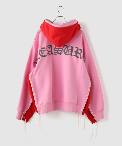 DISCOVERED(ディスカバード)の「PLEASURES x DISCOVERED DOUBLE LAYERED HOODIE(パーカー・メンズ・ブルー/ブラック/ピンク/ホワイト・FREE)」の8枚目の写真
