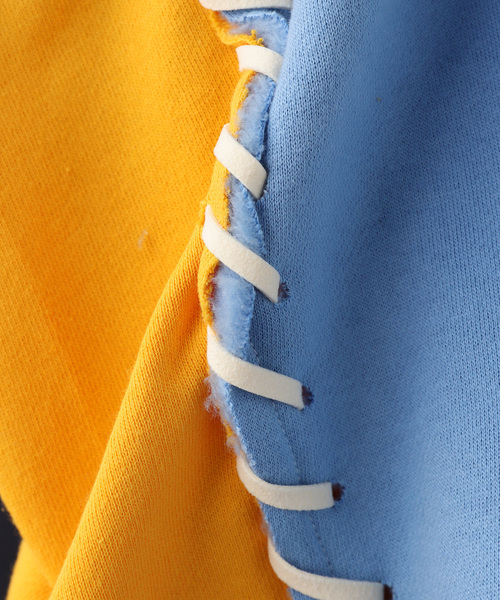 DISCOVERED(ディスカバード)の「PLEASURES x DISCOVERED DOUBLE LAYERED HOODIE(パーカー・メンズ・ブルー/ブラック/ピンク/ホワイト・FREE)」の11枚目の写真